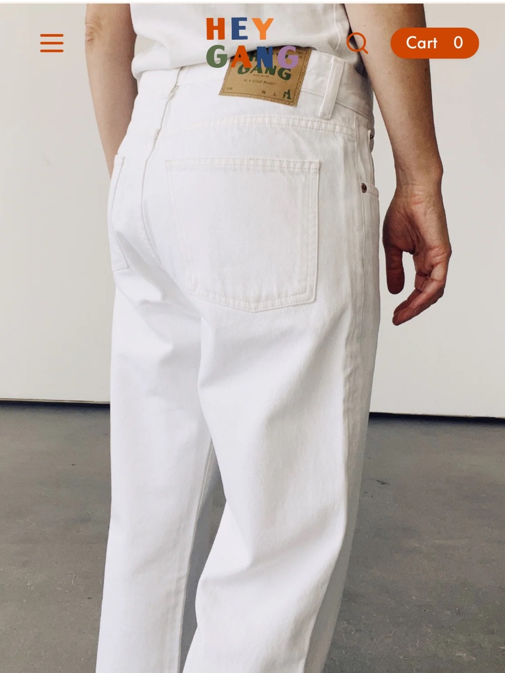 Hey Gang the loose crop denim jeans $295 - Picture 3 of 10